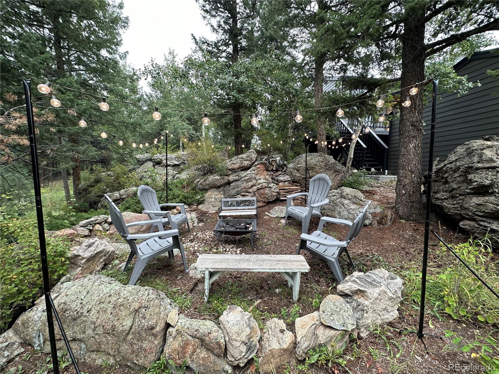 8959 South Hillview Road Morrison, CO 80465 - Photo 32 of 49 a picture of outdoor space with lots of plants and trees