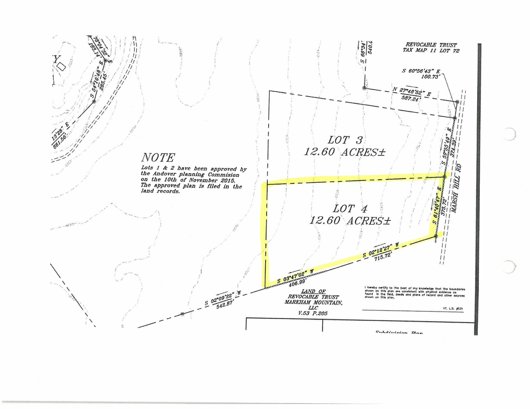 Lot 4 Marsh Hill Road, Unit 4 Andover, VT 05143 - Photo 1 of 1