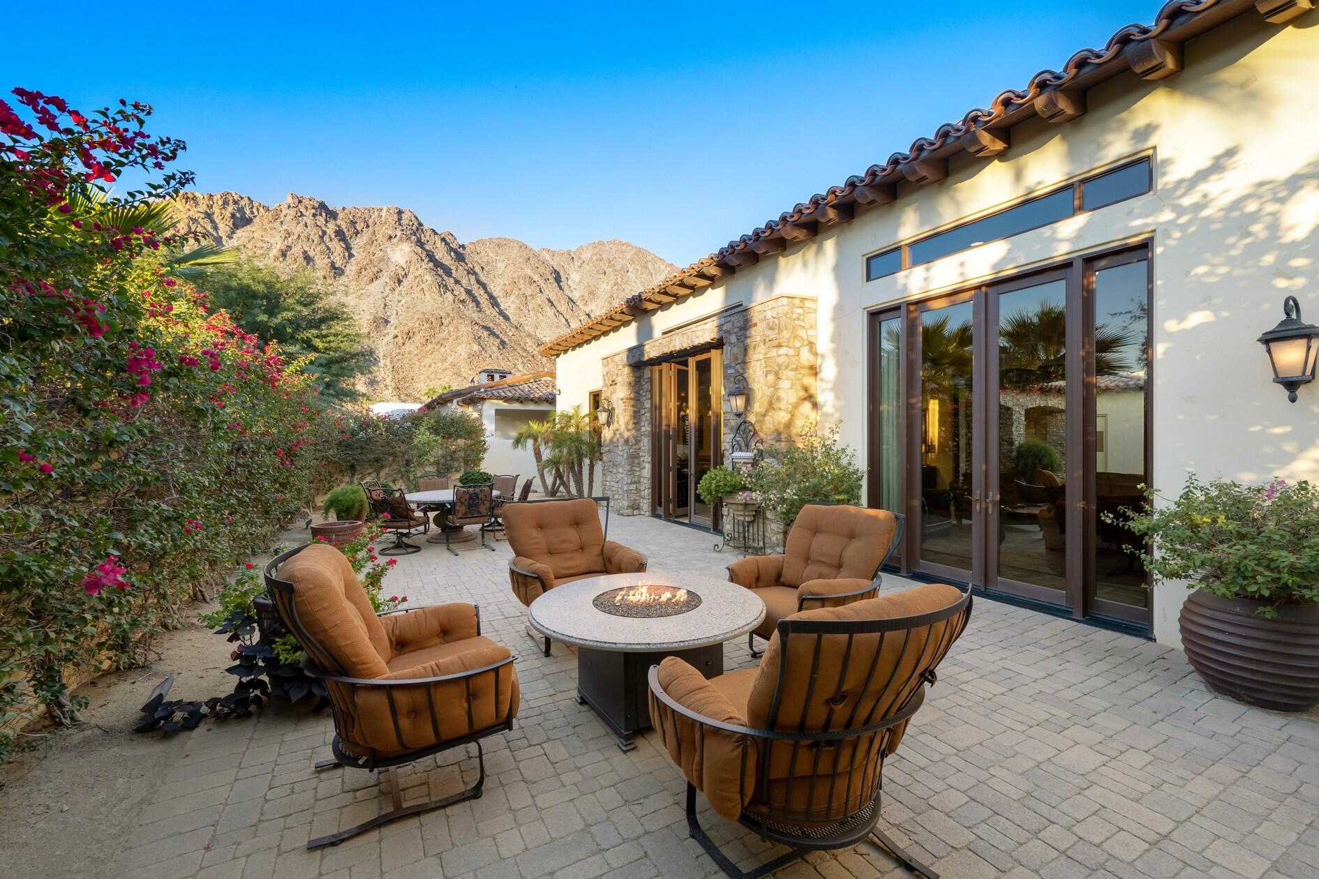 77169 Casa Del Sol La Quinta, CA 92253 - Photo 13 of 50 a outdoor living space with furniture and garden view