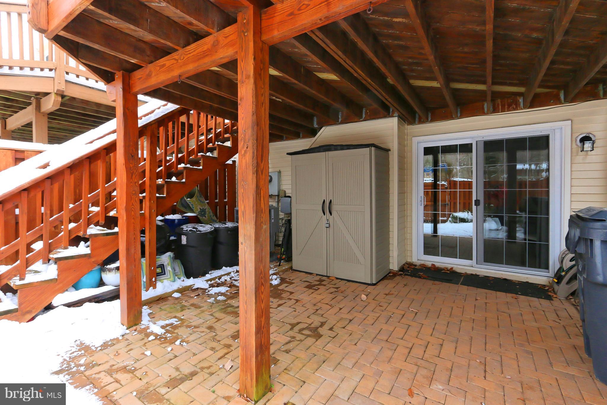 5630 Ridge View Drive Alexandria, VA 22310 - Photo 38 of 41 Exterior Rear Brick Patio