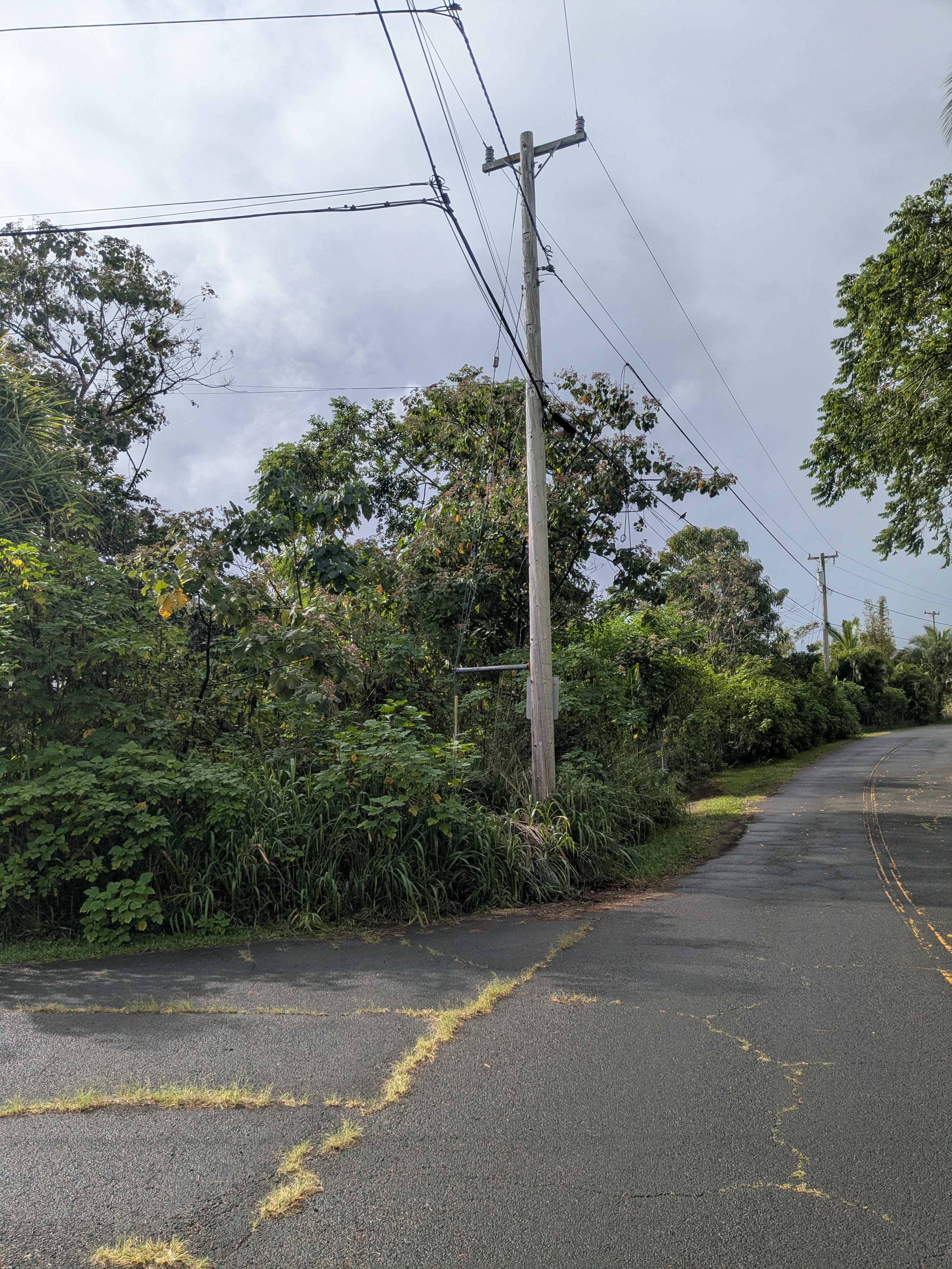 61 Lot Pahoa, HI 96778 - Photo 3 of 8 a view of a road with a street sign on the side of the road