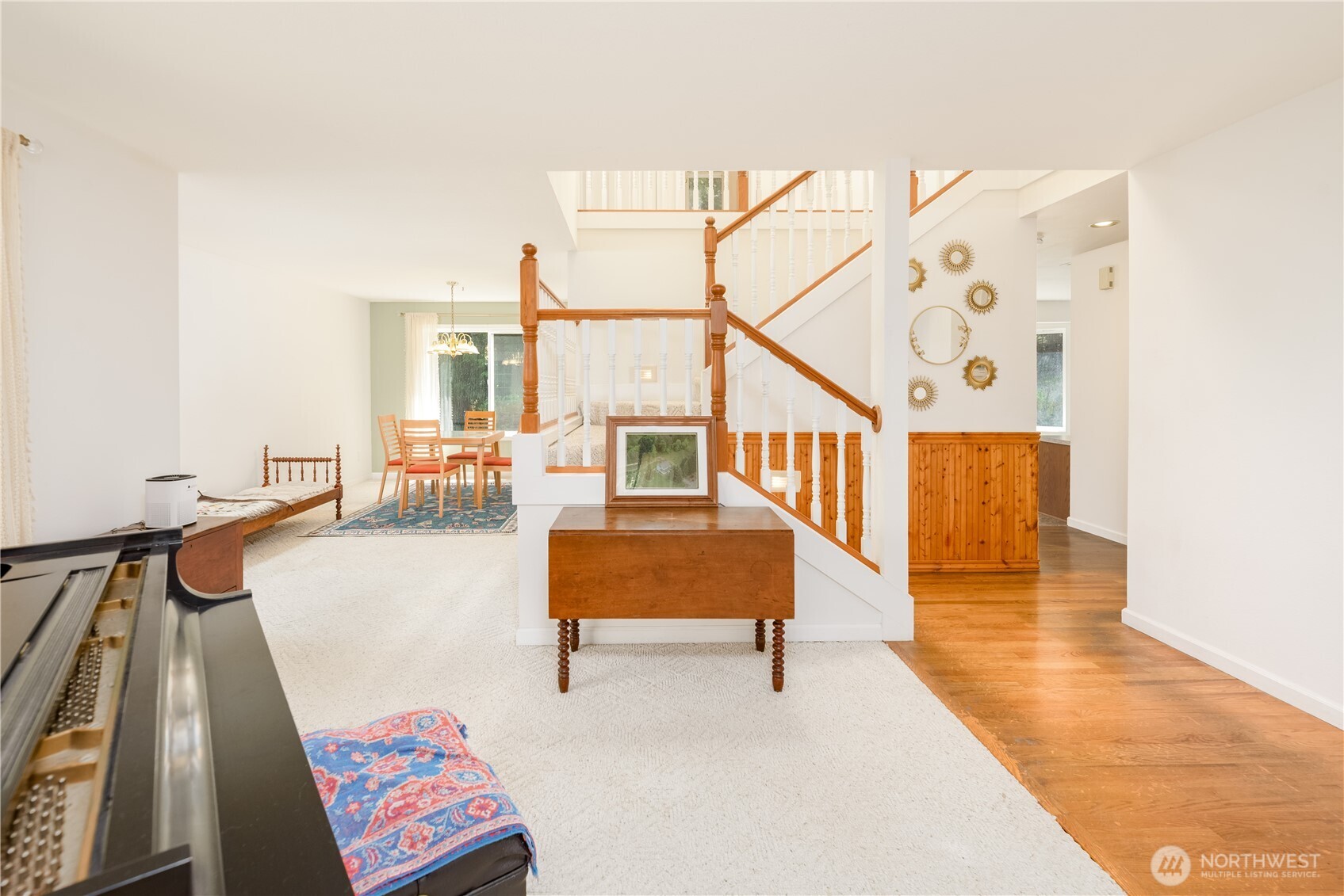 301 Mt Pleasant Estates Road Port Angeles, WA 98362 - Photo 6 of 40 a living room with furniture and a wooden floor
