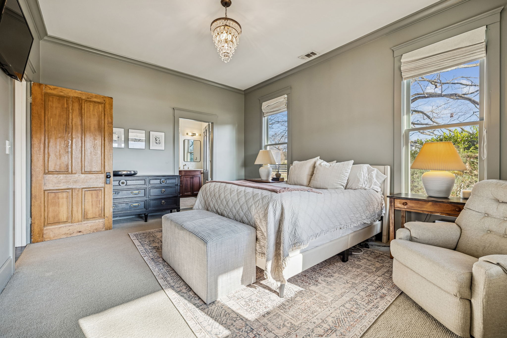 6320 Arno Road Franklin, TN 37064 - Photo 20 of 49 a bedroom with a bed a couch and dresser