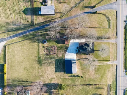 a view of a lake with houses