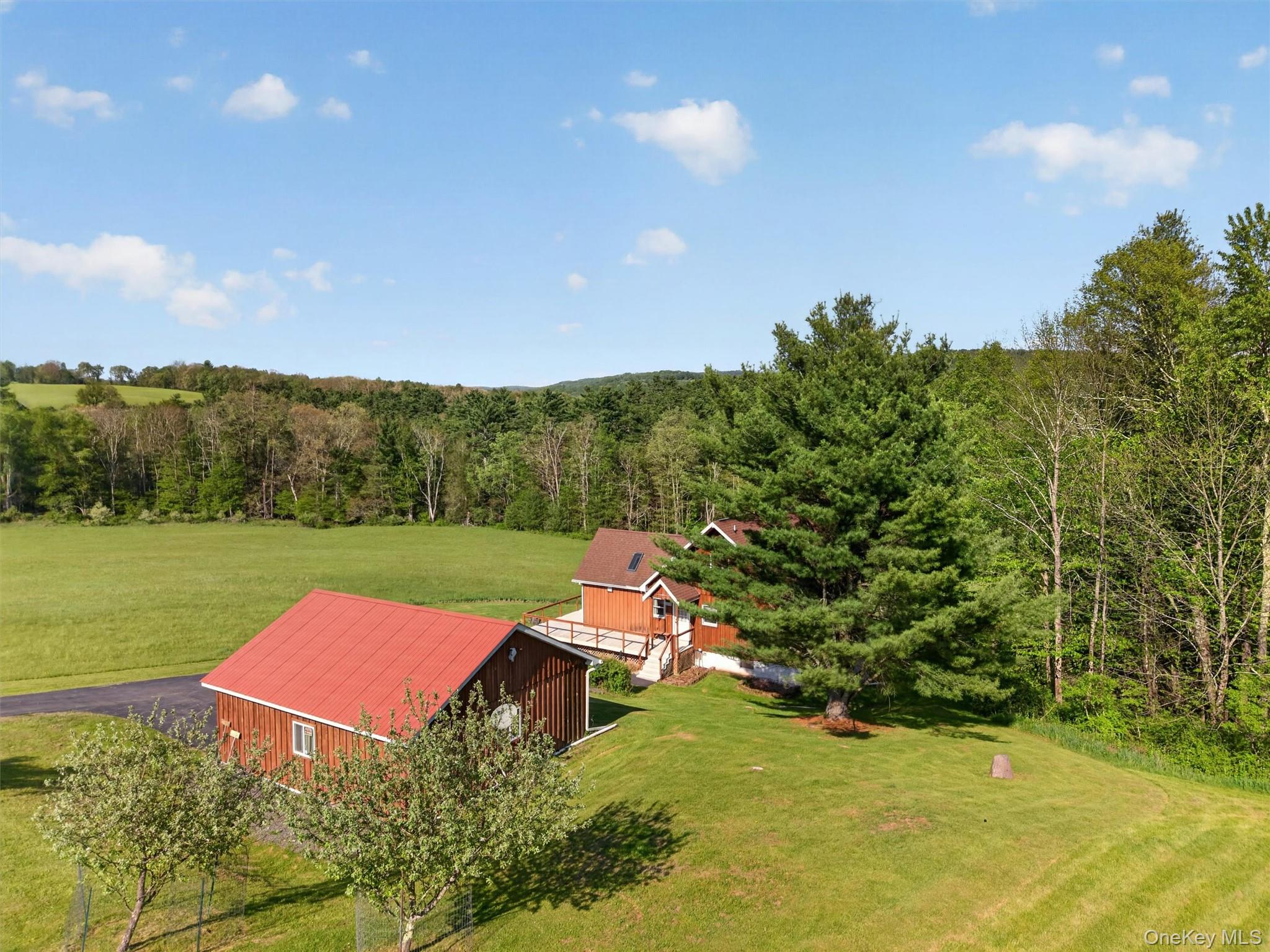 340 Hospital Road Callicoon, NY 12723 - Photo 33 of 41 an aerial view of a house with pool big yard and large trees