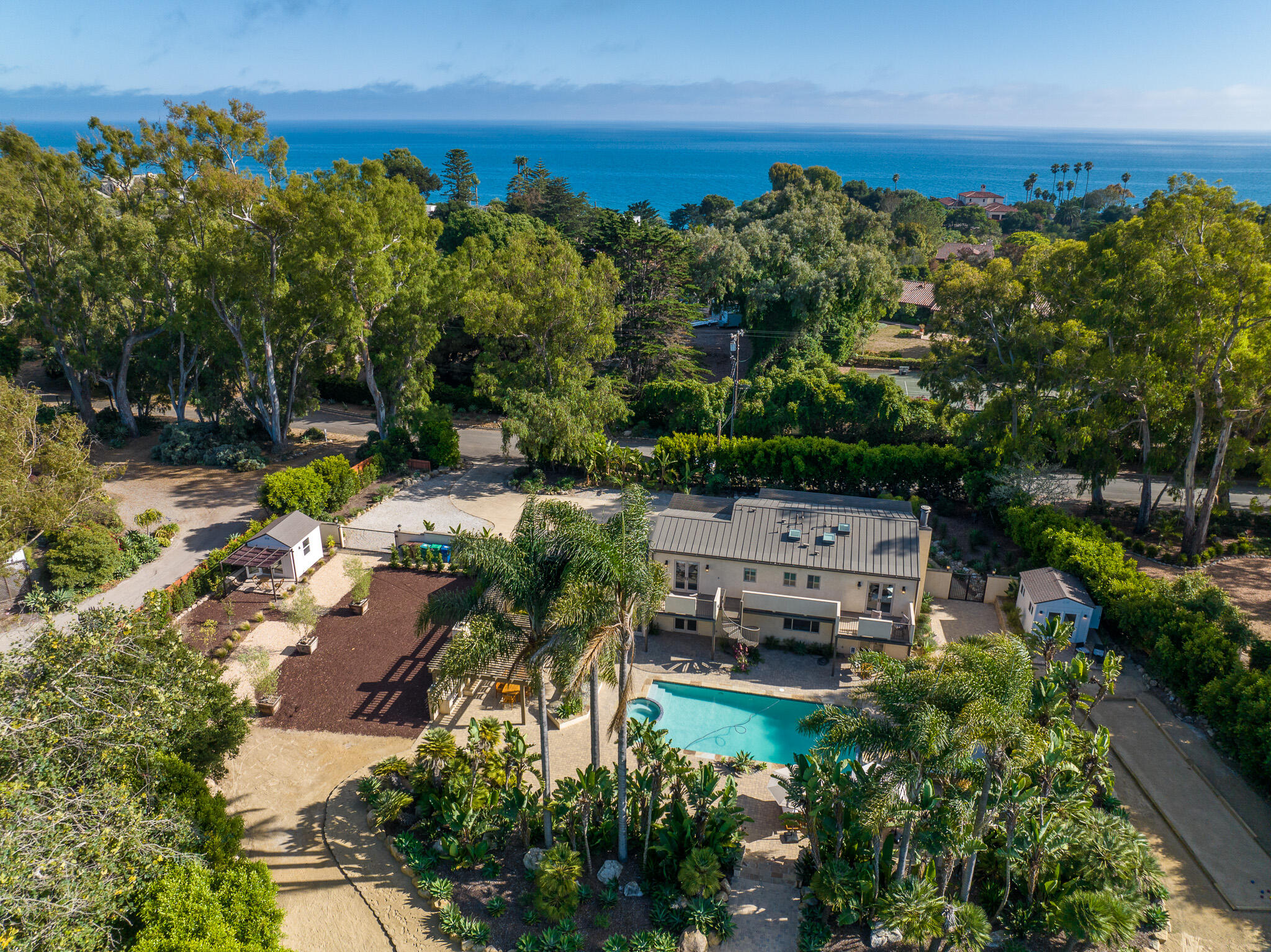 3202 Braemar Drive Santa Barbara, CA 93109 - Photo 1 of 47 an aerial view of a house with a garden