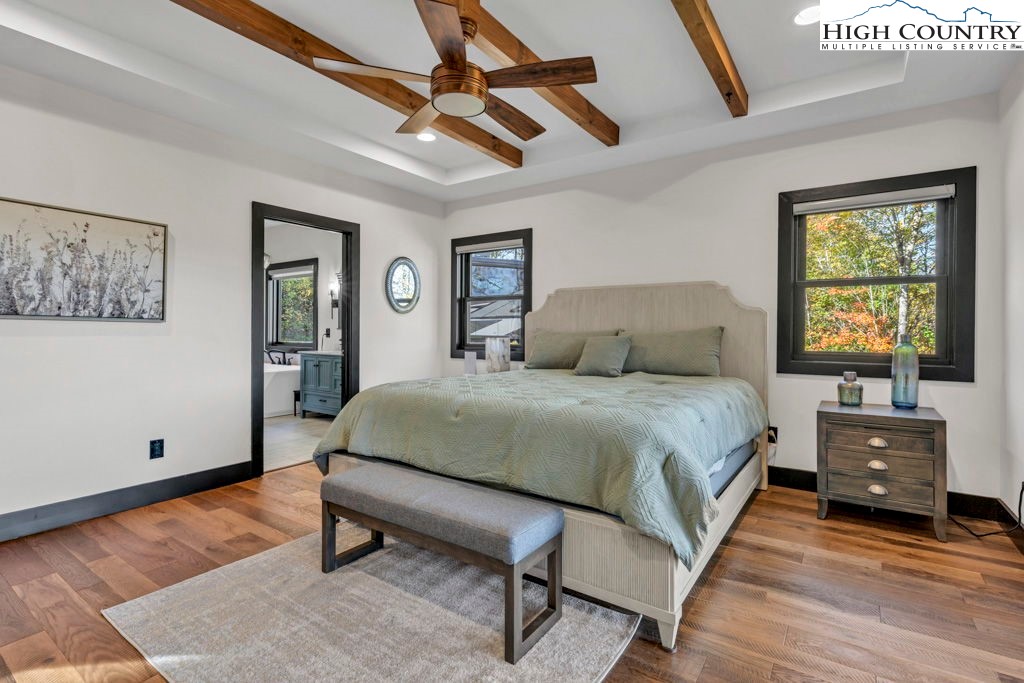 322 South Creek Drive Boone, NC 28607 - Photo 23 of 50 a bedroom with a bed and a window