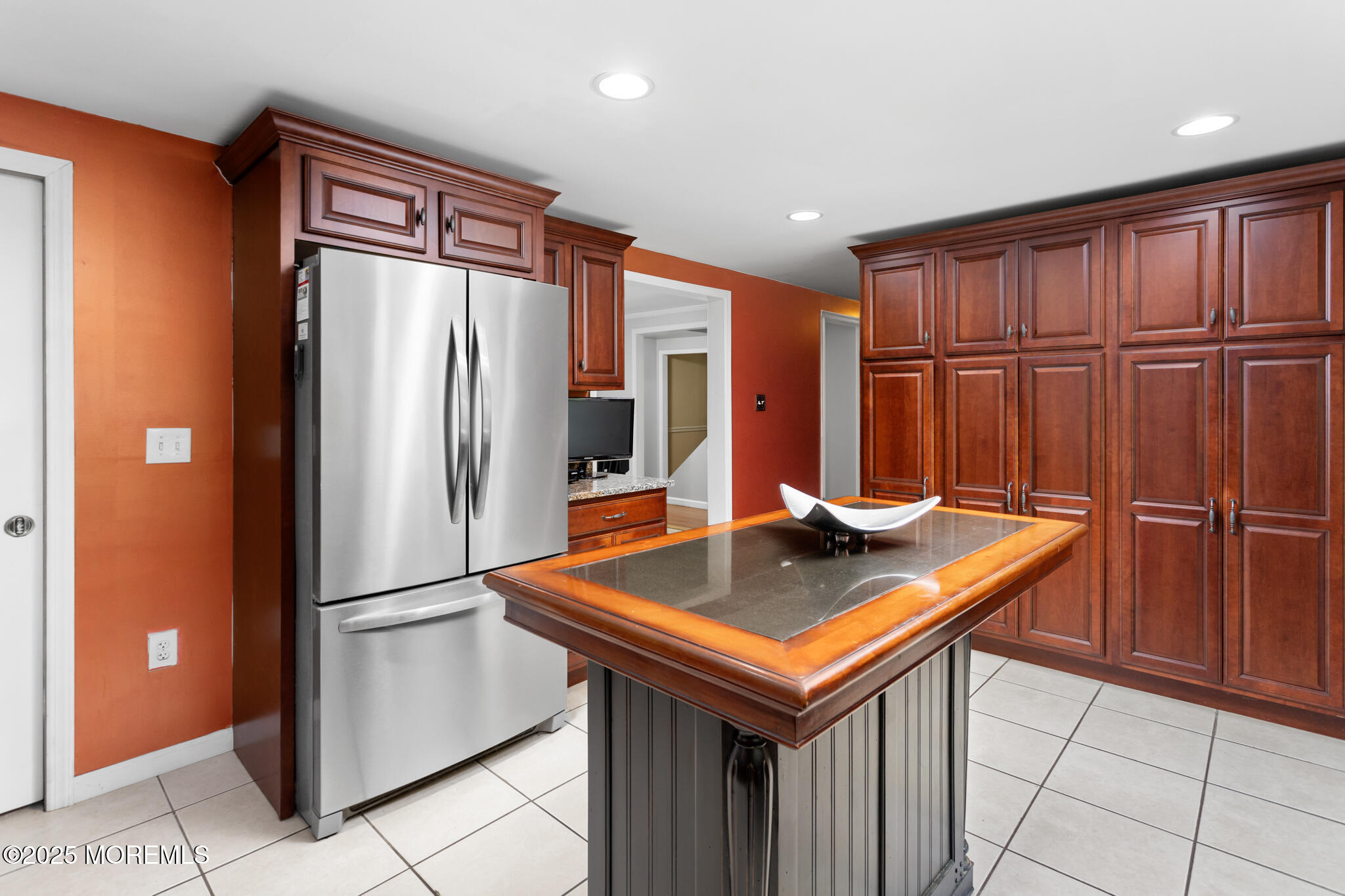 47 East Pleasant Grove Road Jackson, NJ 08527 - Photo 5 of 44 a view of kitchen island with stainless steel appliances granite countertop cabinets and a refrigerator