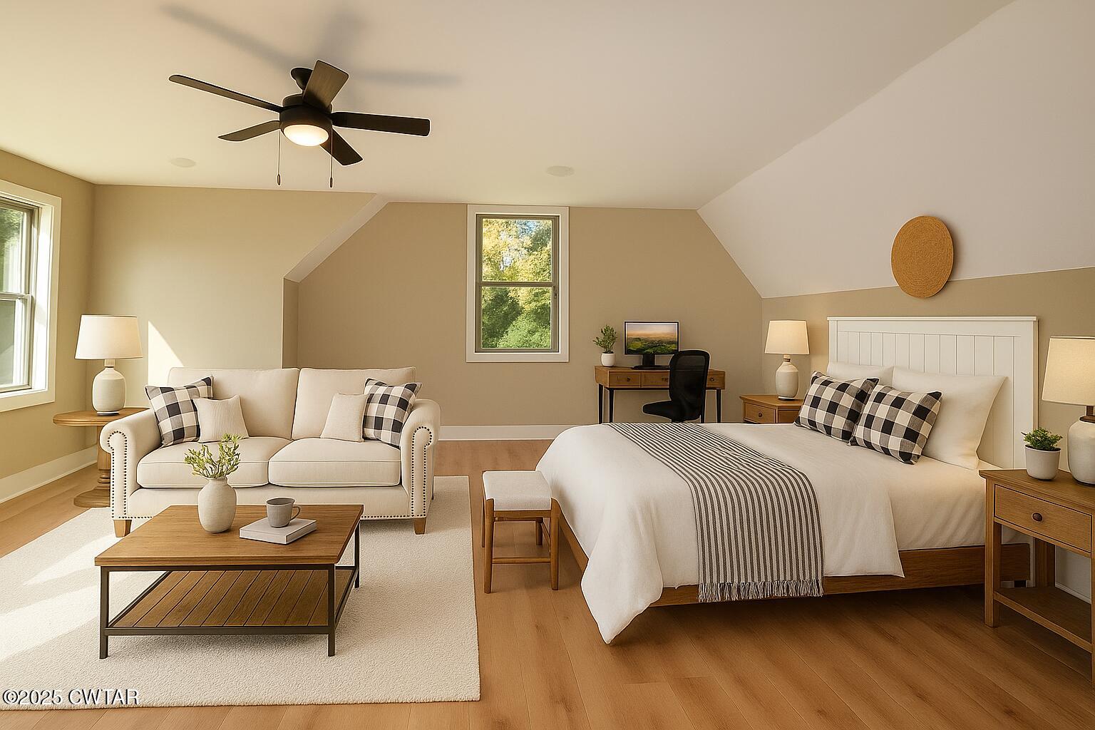 297 Marlow Cemetery Road Gadsden, TN 38337 - Photo 24 of 28 a bedroom with a bed a couch and a window