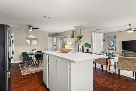 a view of an ocean beach