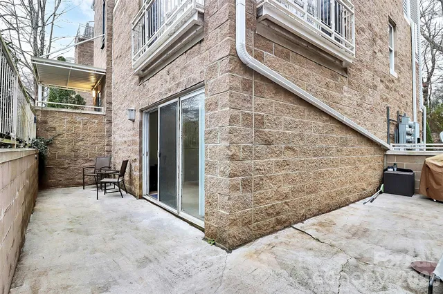 a view of outdoor seating space