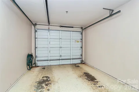 a view of a garage
