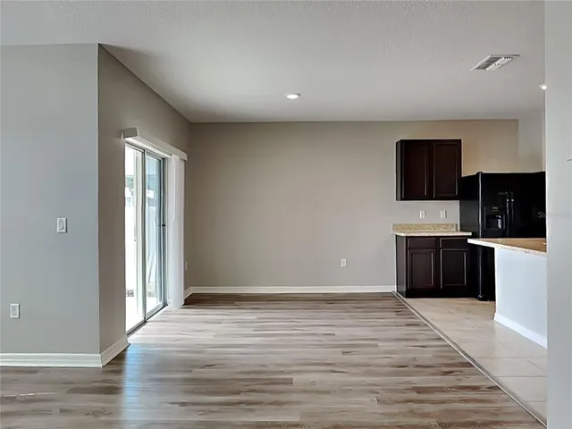 a view of kitchen and microwave