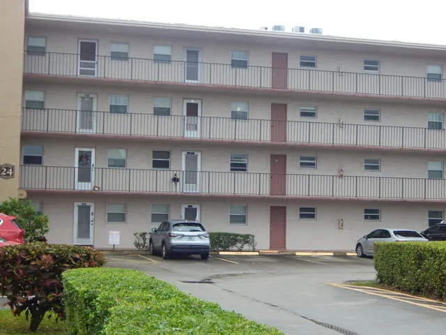 a car parked in front of a building