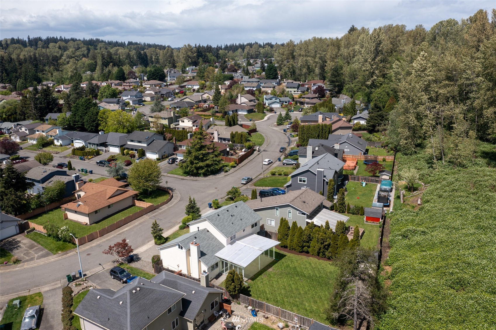 23413 12th Place West Bothell, WA 98021 - Photo 32 of 39 an aerial view of residential houses with outdoor space