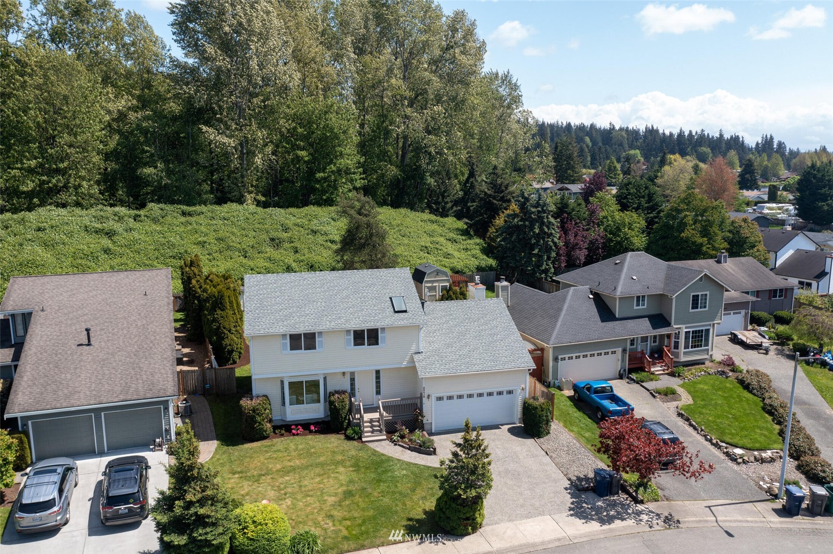23413 12th Place West Bothell, WA 98021 - Photo 34 of 39 an aerial view of a house with garden space and street view