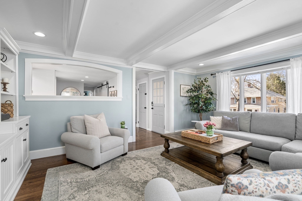 4 Stevens Road Wellesley, MA 02482 - Photo 12 of 39 a living room with furniture and wooden floor