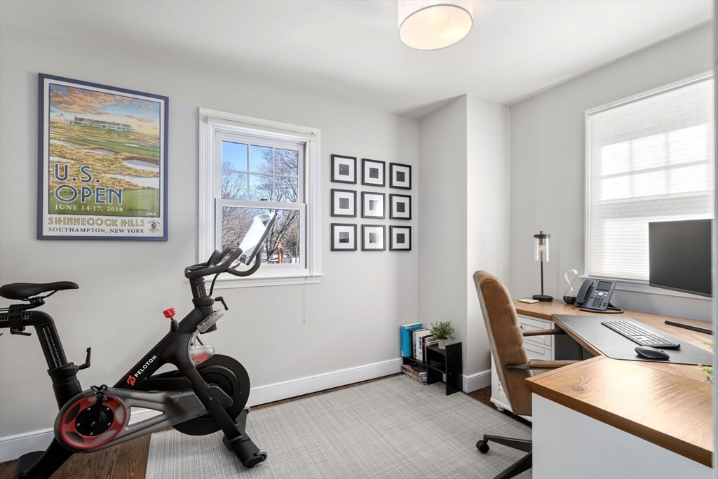 4 Stevens Road Wellesley, MA 02482 - Photo 33 of 39 a view of a workspace with furniture and a window