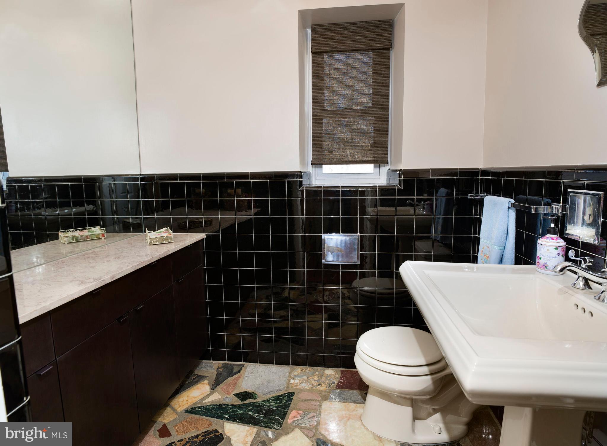 630 Lafayette Road Merion Station, PA 19066 - Photo 16 of 27 Guest Powder Room with marble floor