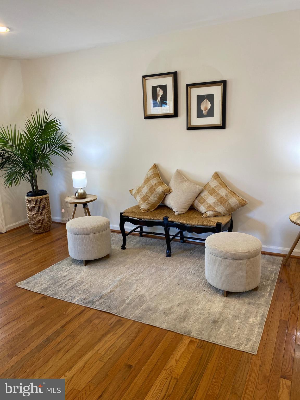 322 West Deer Park Road, Unit 2C Gaithersburg, MD 20877 - Photo 3 of 32 a living room with furniture and a potted plant