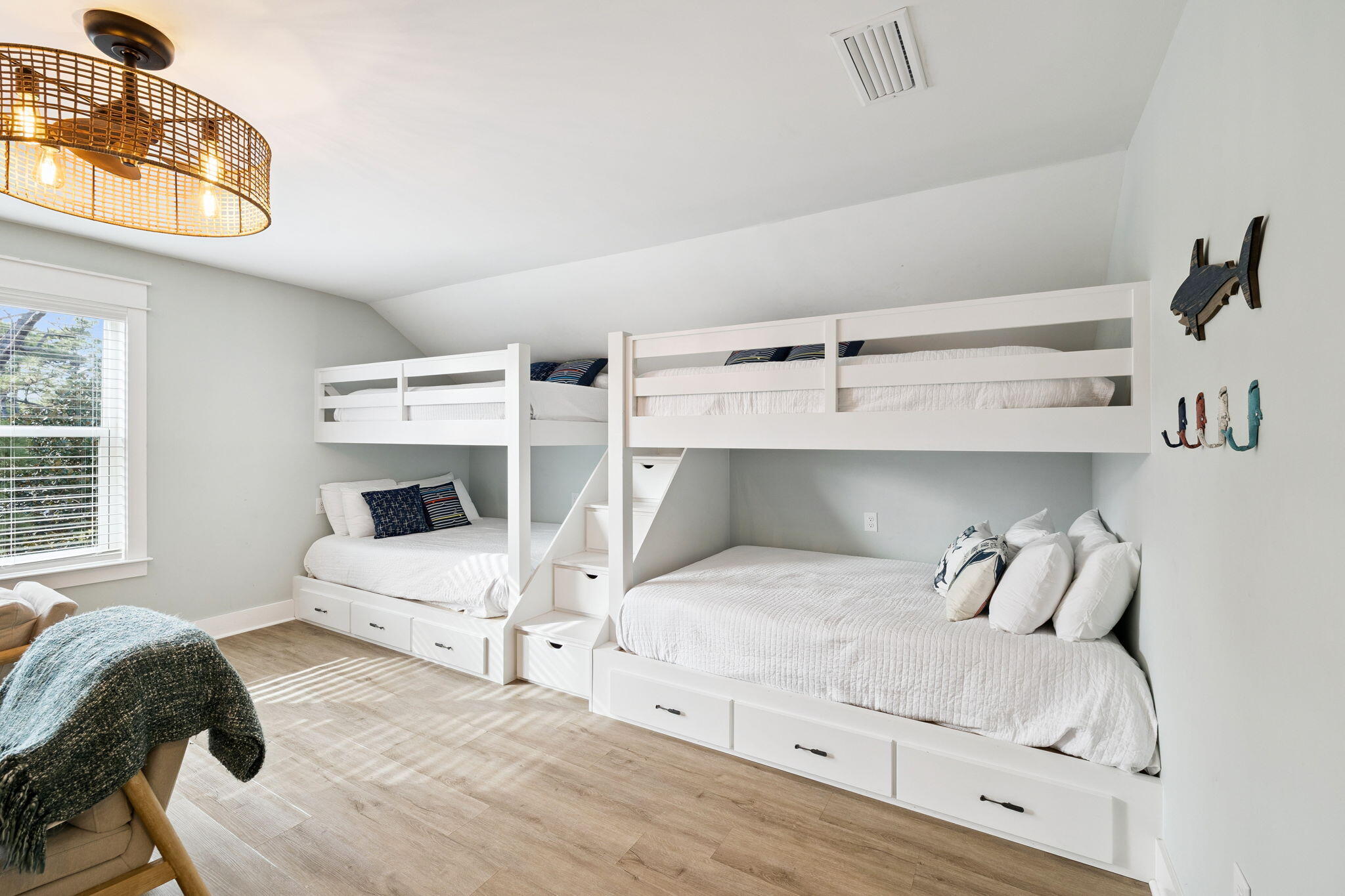 345 Dolphin Drive Santa Rosa Beach, FL 32459 - Photo 44 of 73 a bedroom with a bed and a mirror