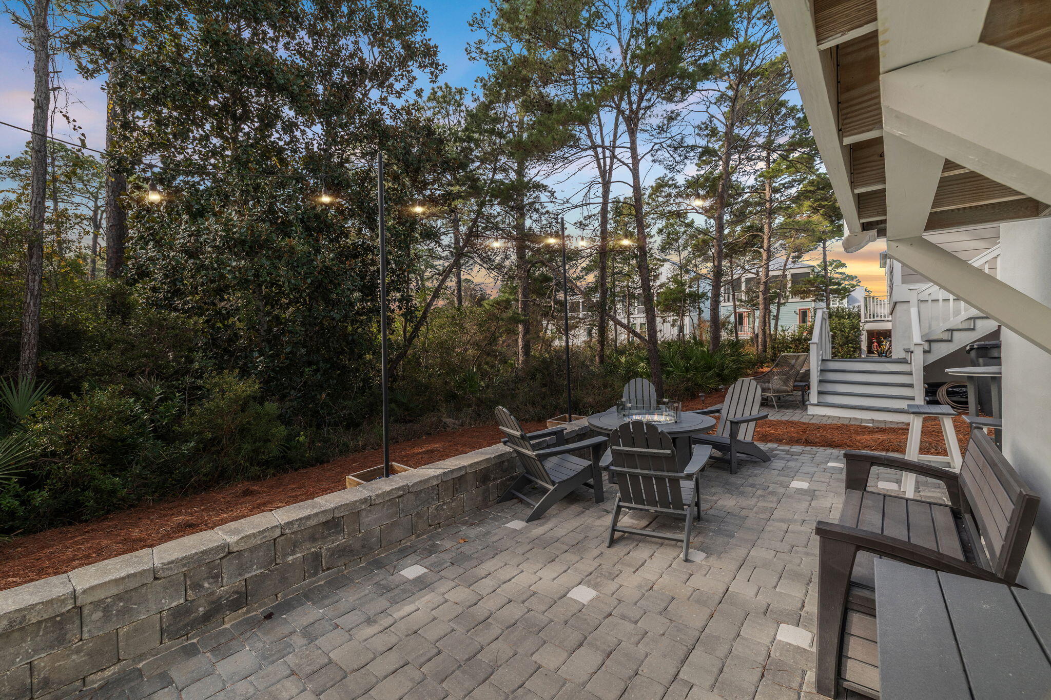 345 Dolphin Drive Santa Rosa Beach, FL 32459 - Photo 54 of 73 a view of a patio with two chairs and a table