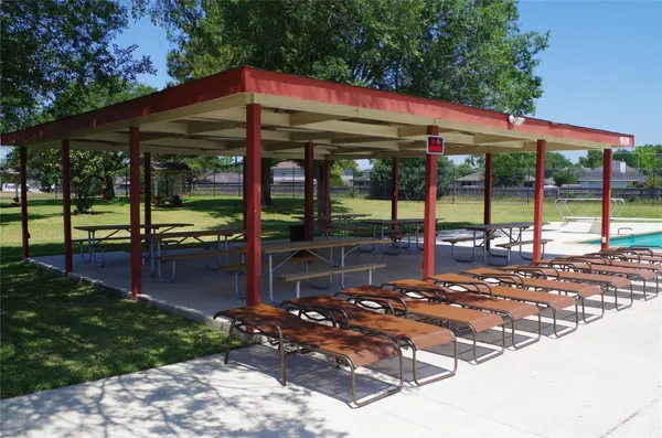 a view of a patio