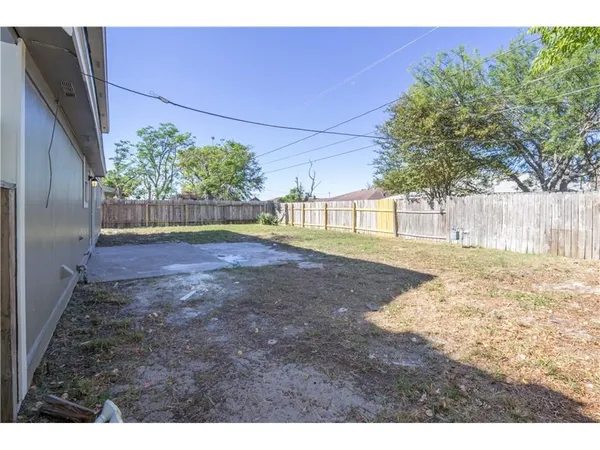 a backyard of a house