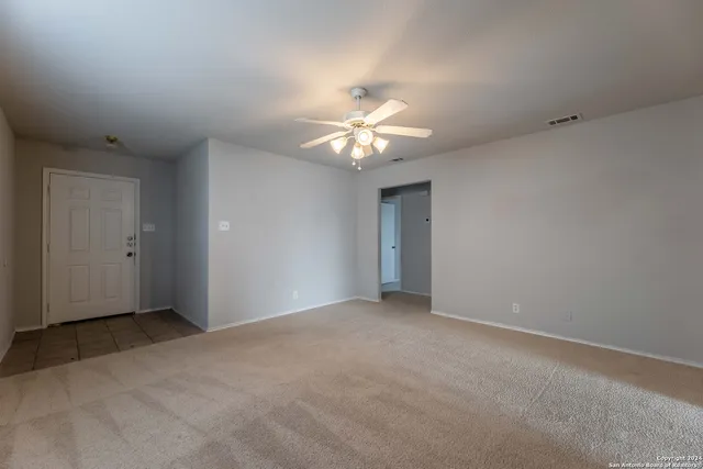 a view of an empty room