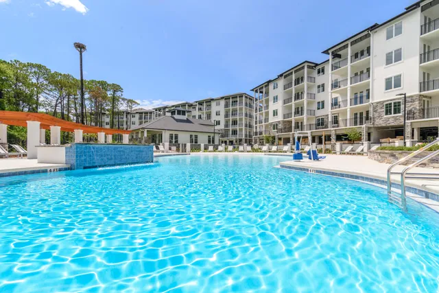 a view of a lake with a big yard