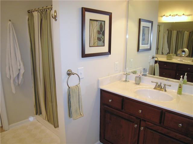 2001 Lasea Way Spring Hill, TN 37174 - Photo 9 of 20 Owner's Suite Bath with seperate shower and vanities, and a large walk-in closet with paundry room access.