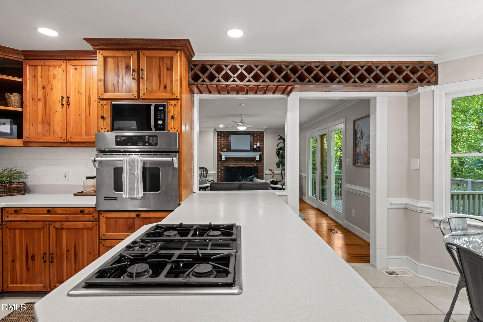 18 Strawberry Ridge Lane Durham, NC 27713 - Photo 17 of 59 a kitchen with a stove and a refrigerator
