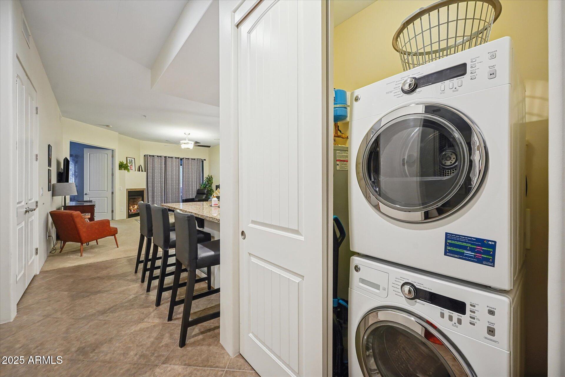 36600 North Cave Creek Road, Unit D6 Cave Creek, AZ 85331 - Photo 25 of 25 a view of a hallway with washer and dryer