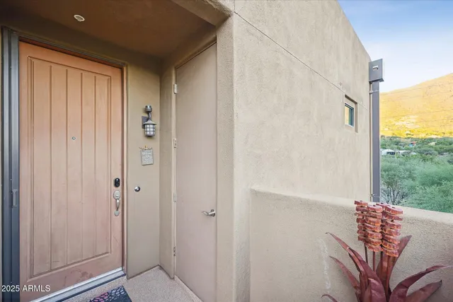 a view of front door