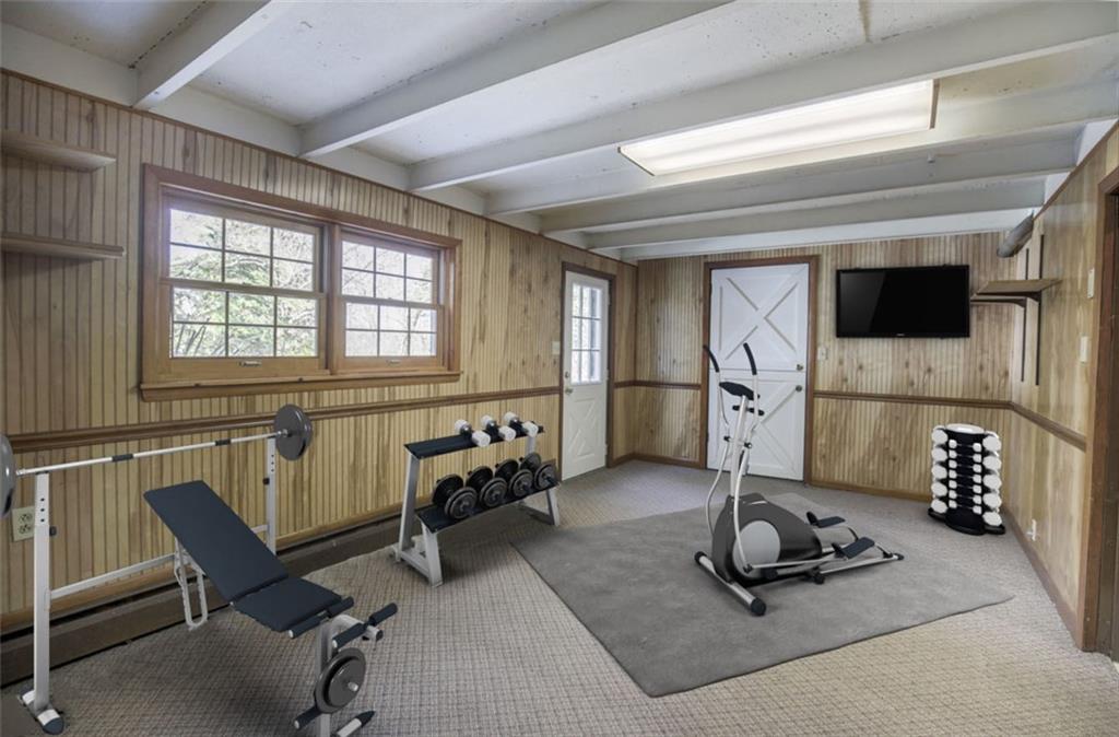123 Lamar Road Pittsburgh, PA 15241 - Photo 22 of 25 Finished basement perfect place for workout studio! Image virtually staged.