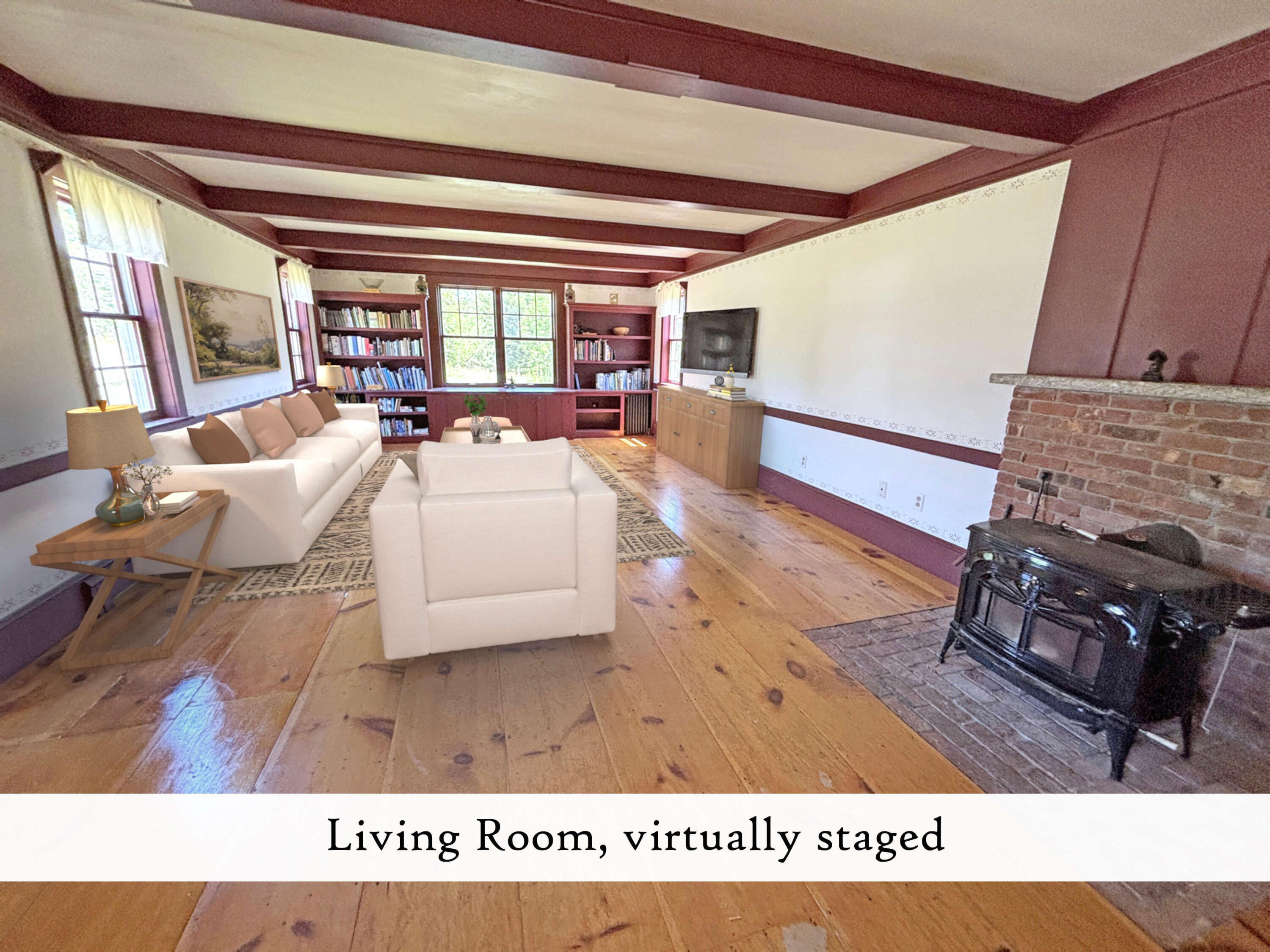 26 Cape Road Tremont, ME 04674 - Photo 33 of 115 living room (3) virtually staged, label