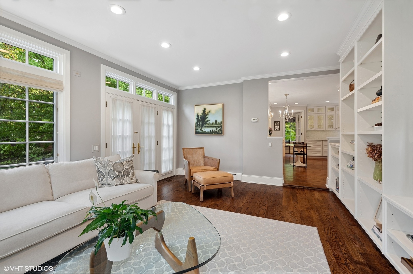 888 Tower Road Winnetka, IL 60093 - Photo 12 of 80 a living room with furniture and a large window