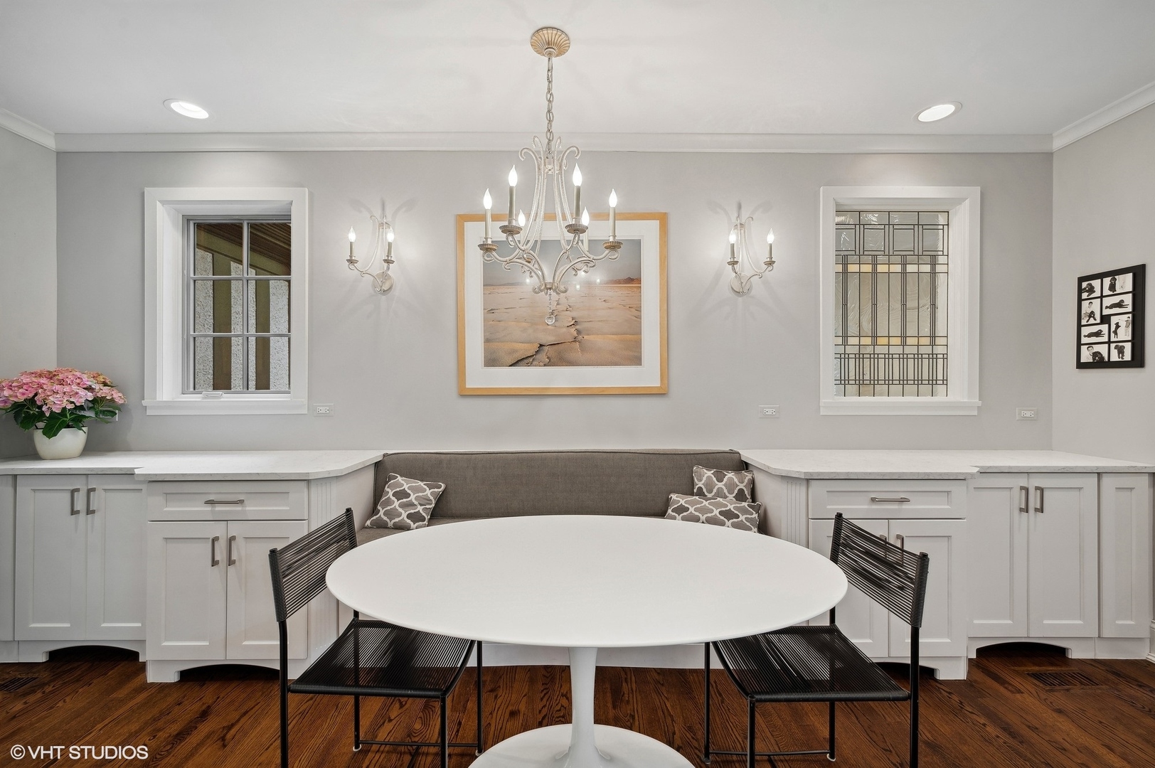 888 Tower Road Winnetka, IL 60093 - Photo 10 of 80 a view of a dining room with furniture and wooden floor