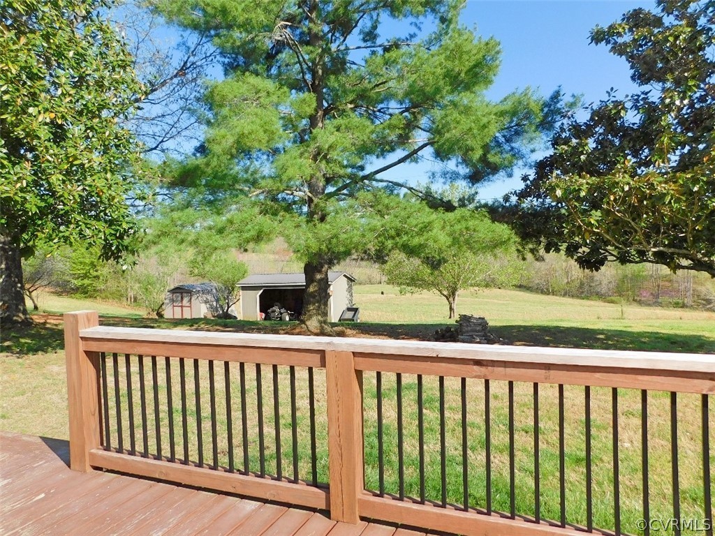 1926 Little Cub Road Pamplin, VA 23958 - Photo 25 of 32 a balcony with trees in front of it