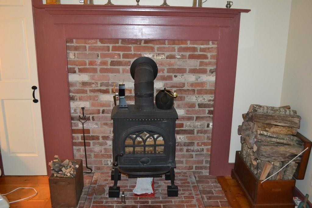 22 Woodward Farm Road Bristol, ME 04539 - Photo 9 of 25 Wood Stove in Living Room