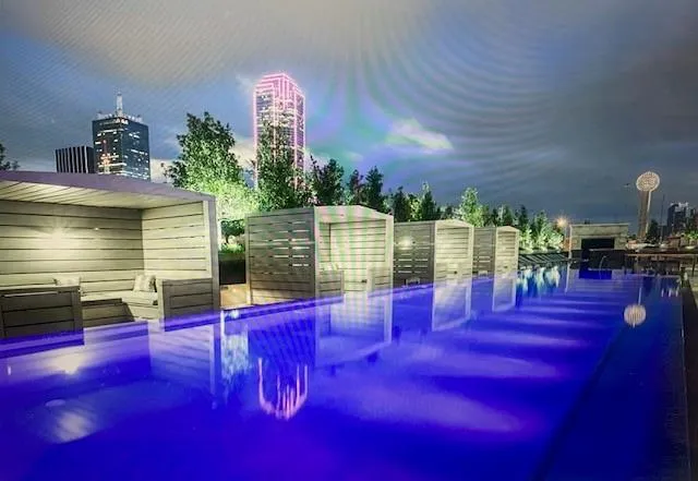 a view of a living room with furniture