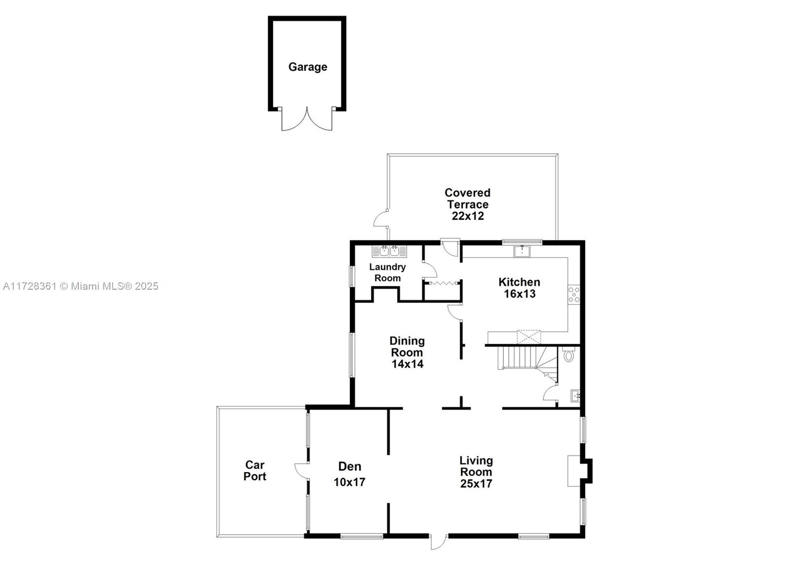 178 Northeast 45th Street Miami, FL 33137 - Photo 46 of 47 a picture of a floor plan