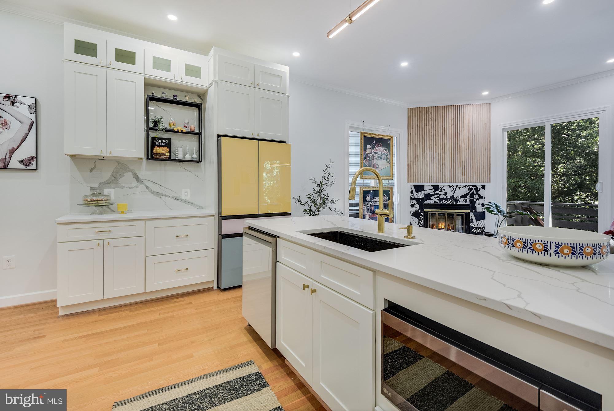 17 Ritchie Avenue Silver Spring, MD 20910 - Photo 11 of 38 Stylish kitchen-check out that colorful fridge!