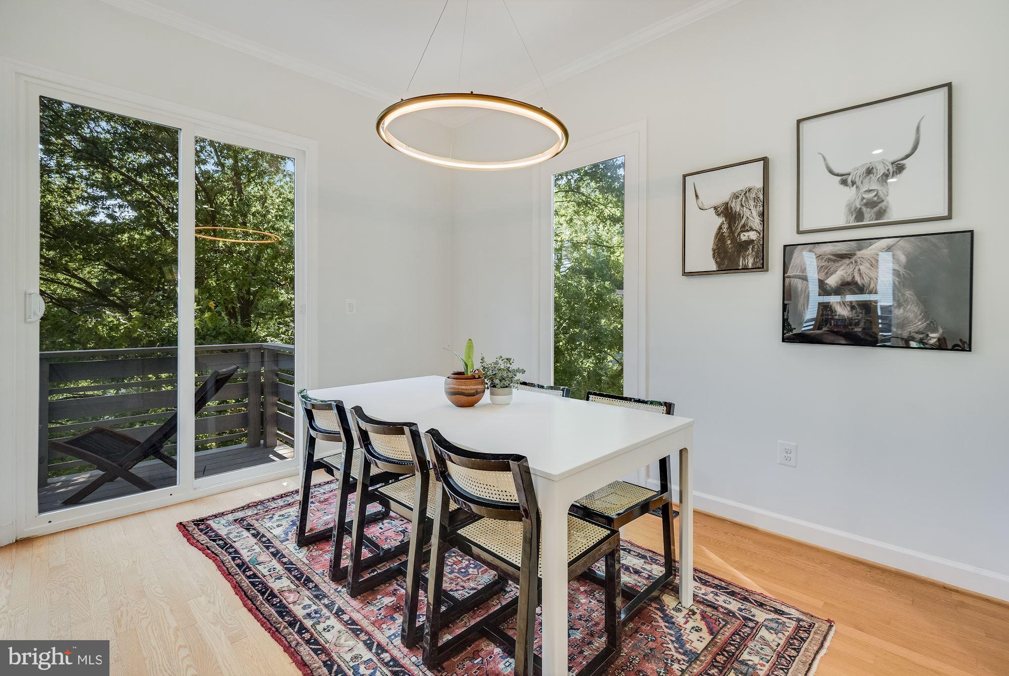 17 Ritchie Avenue Silver Spring, MD 20910 - Photo 12 of 38 Fabulous dining space with cool chandelier.