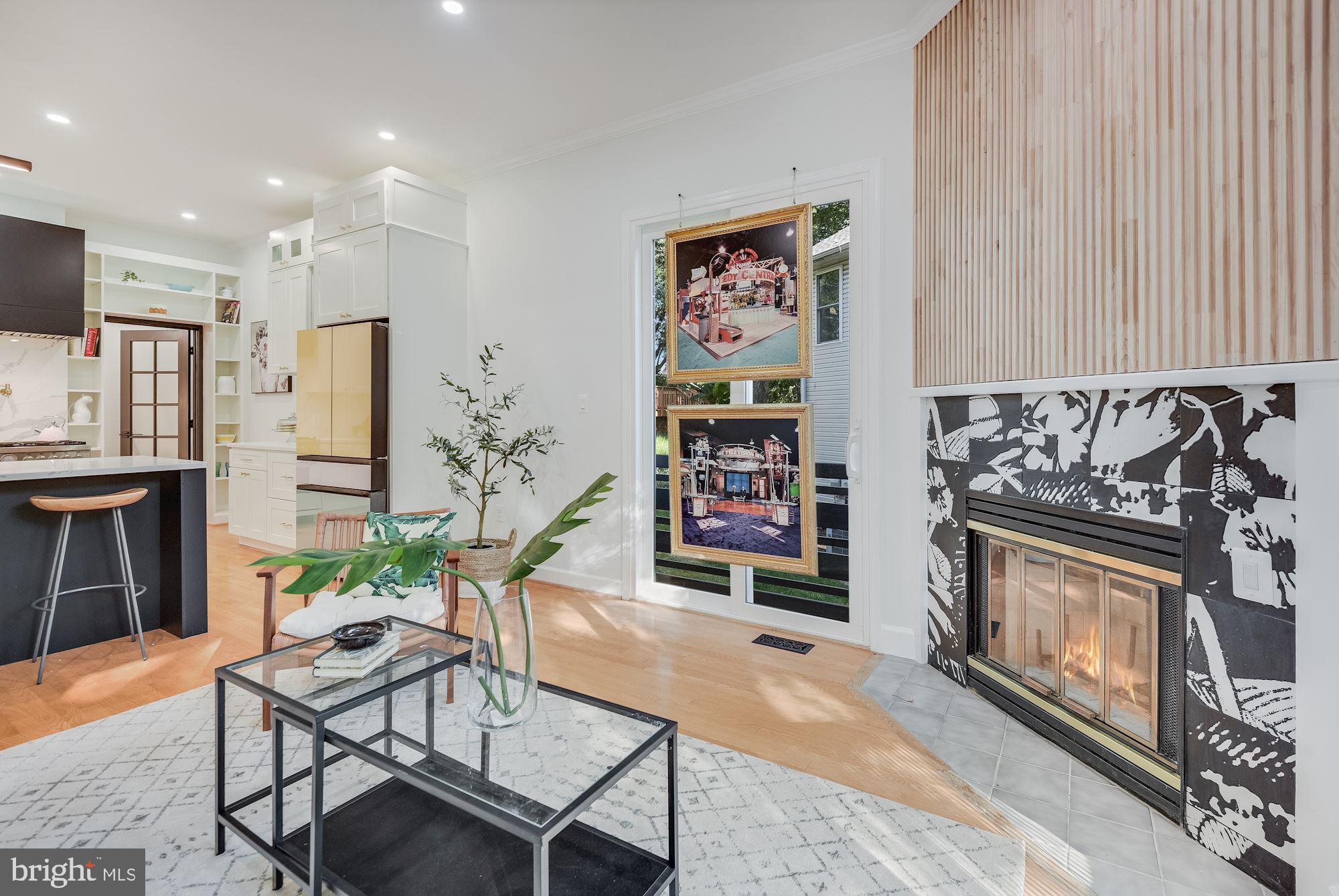 17 Ritchie Avenue Silver Spring, MD 20910 - Photo 6 of 38 Wood burning fireplace with designer tile.