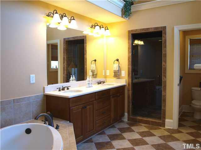 12316 Beestone Lane Raleigh, NC 27614 - Photo 10 of 20 a bathroom with a sink and a mirror