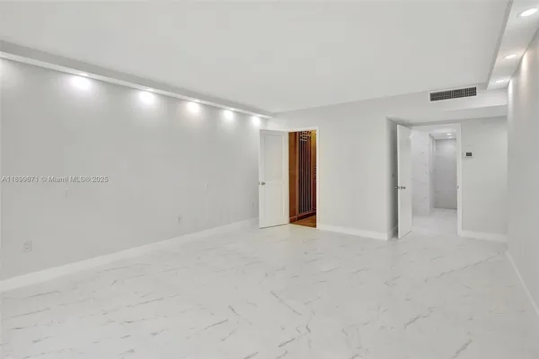 a view of an empty room