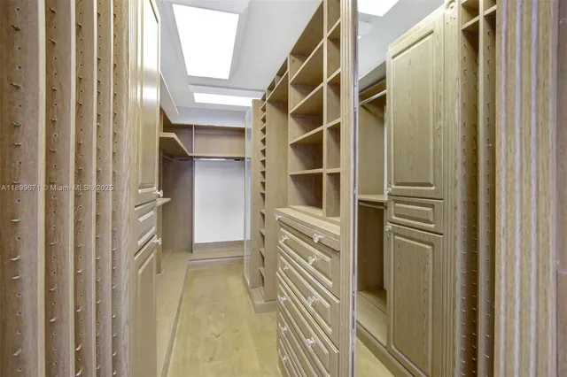 a view of walk in closet