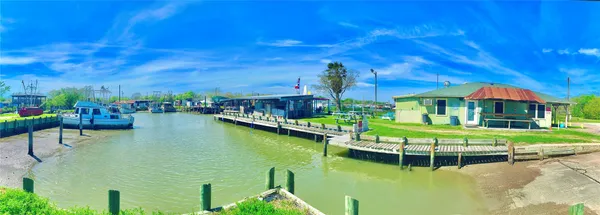 a view of a lake with a house