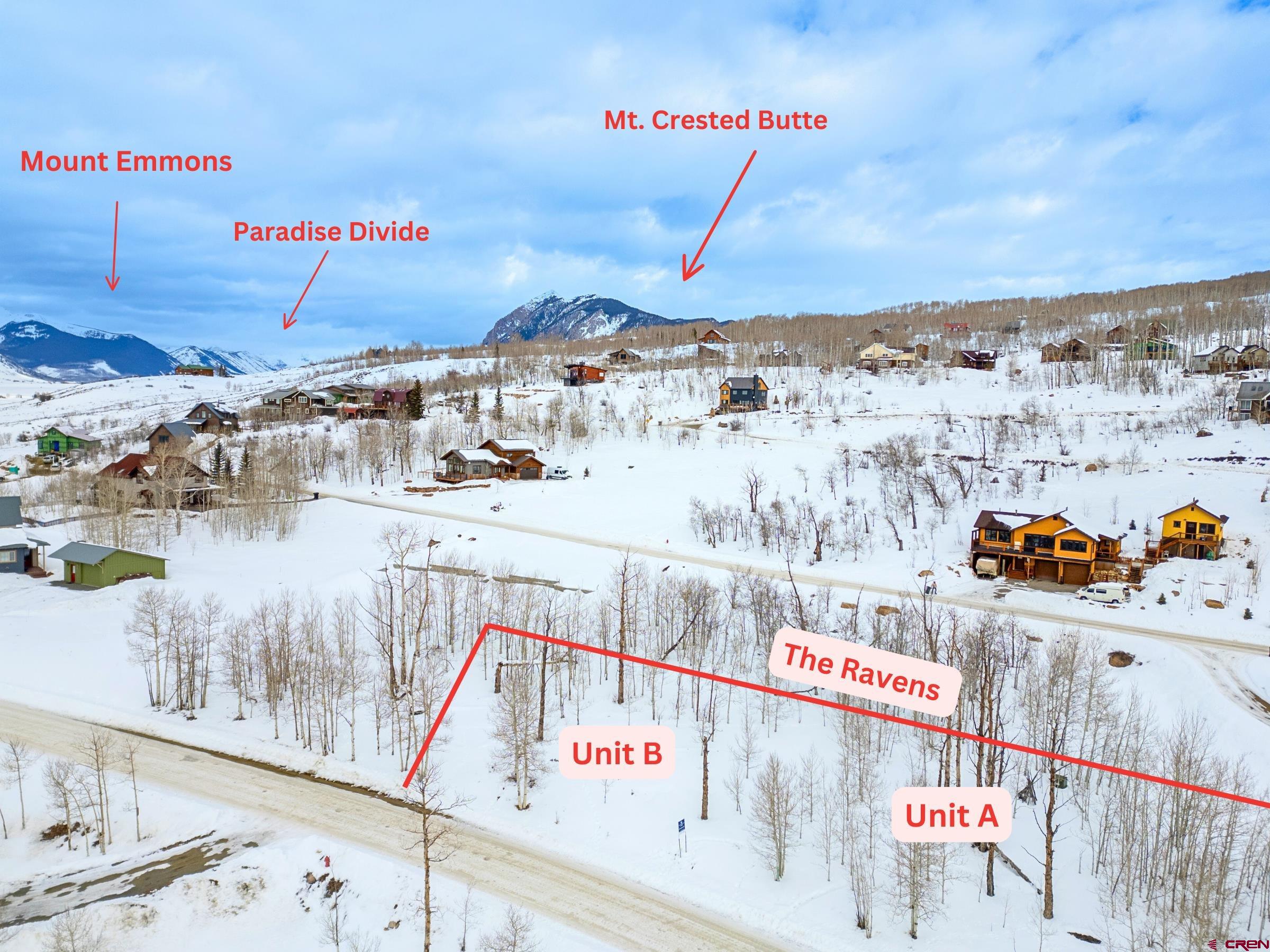 419 Zeligman Street, Unit A Crested Butte, CO 81224 - Photo 15 of 24 a view of a terrace with water view and mountain view in back
